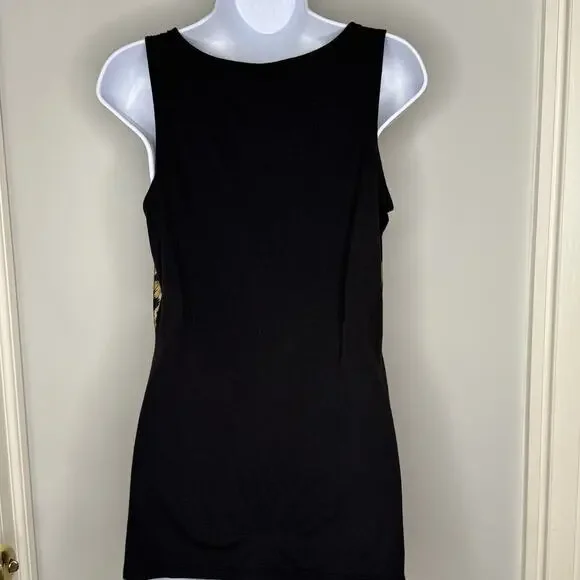 The Limited Womens Leopard Cowl Neck Sleeveless Top S Cheetah Animal Print Y2K - Picture 2 of 10